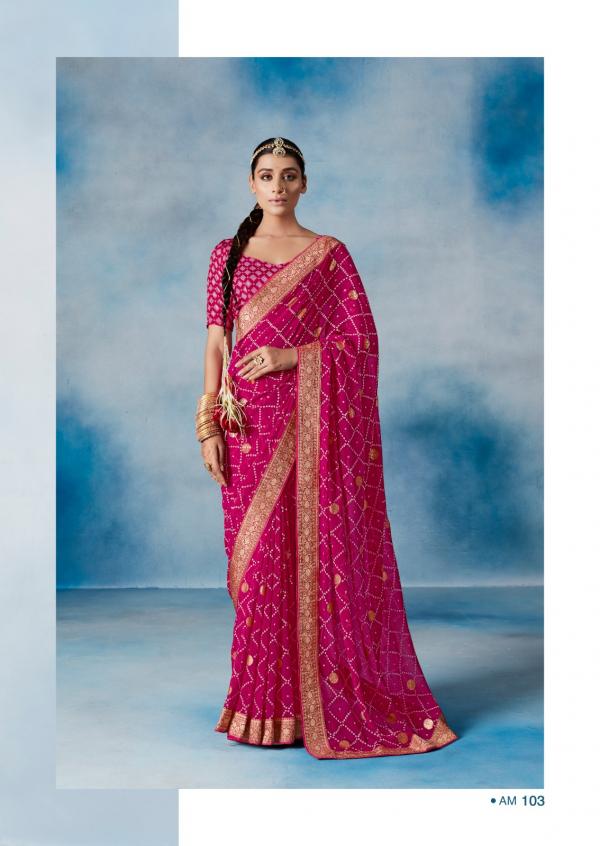 Stavan Amaya Fancy Designer Georgette Saree Collection